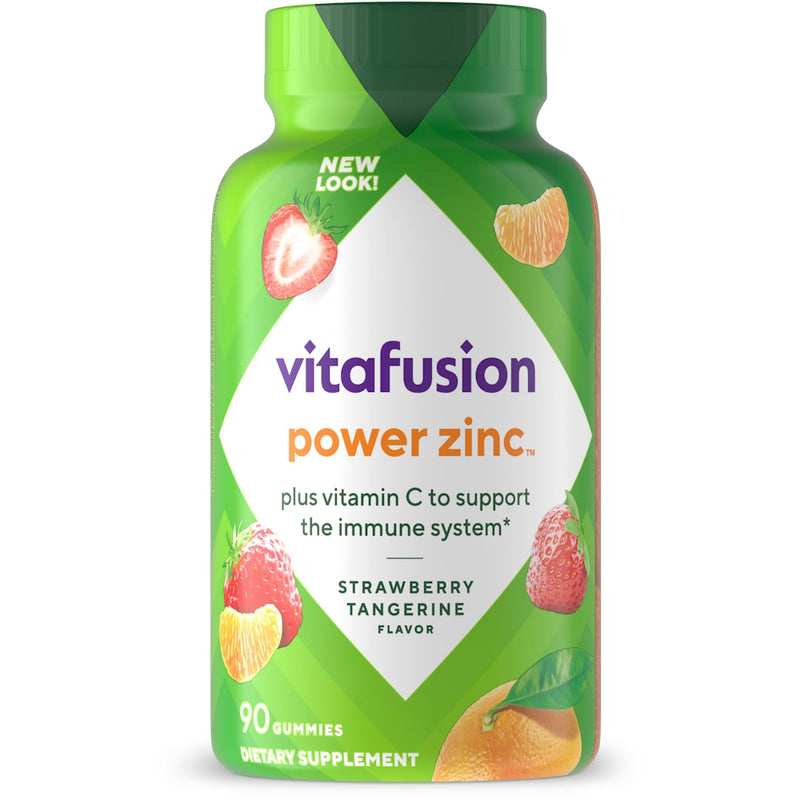 Vitafusion Vitafusion™ Power Zinc™ Gummy Vitamins – Strawberry Tangerine Flavor Vitamins & Supplements White Smoke