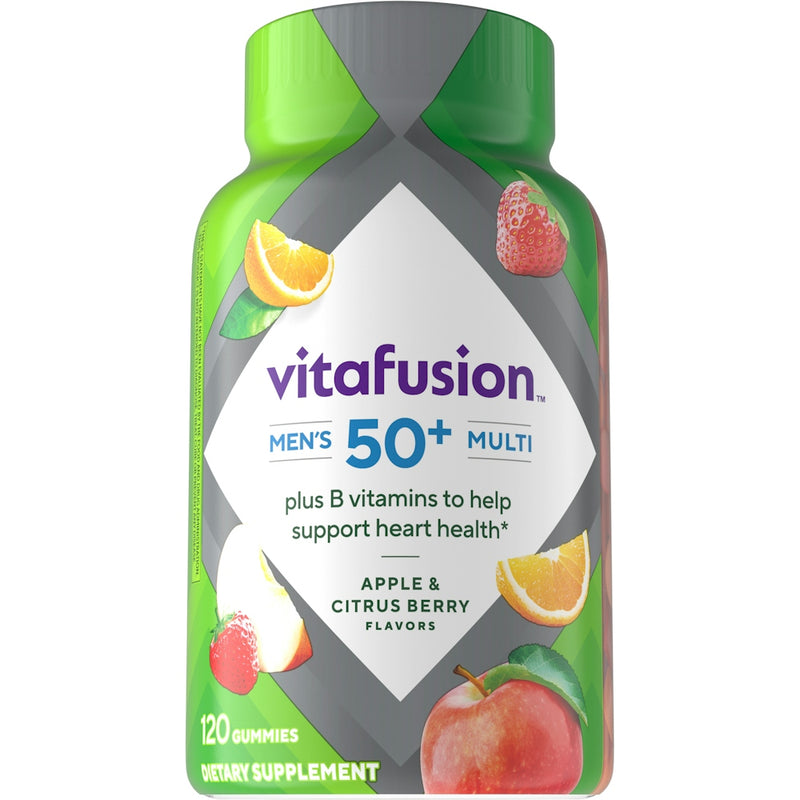 Vitafusion Vitafusion Men S 50+ Daily Multivitamin Gummy Vitamins Vitamins & Supplements White Smoke