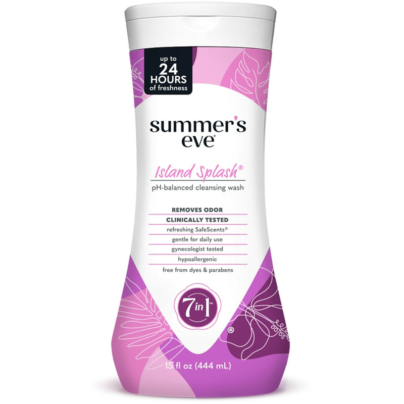 Summer's Eve Summer's Eve 5 In 1 For Sensitive Skin Island Splash Cleansing Wash 15 Oz Personal Care White Smoke