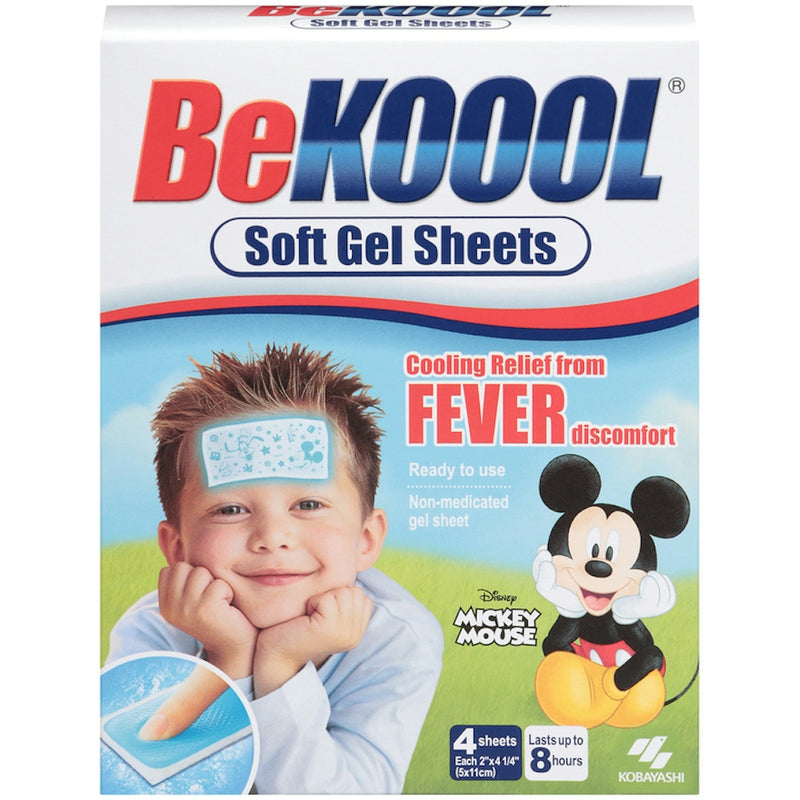 Be Koool Be Koool Immediate Cooling Fever Reducing Soft Gel Sheets For Kids Health & Beauty White Smoke