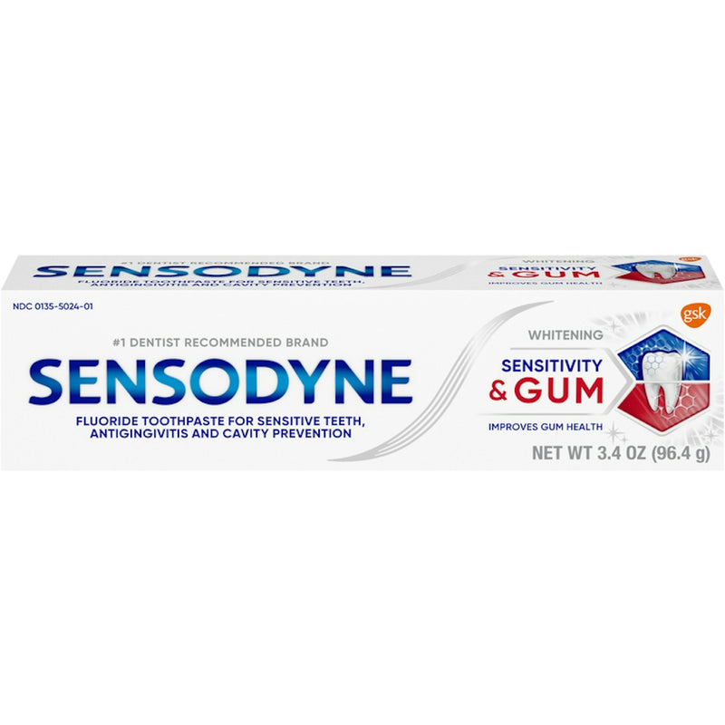 Sensodyne Sensodyne Sensitivity & Gum Teeth Whitening Sensitive Toothpaste Toothpaste White Smoke