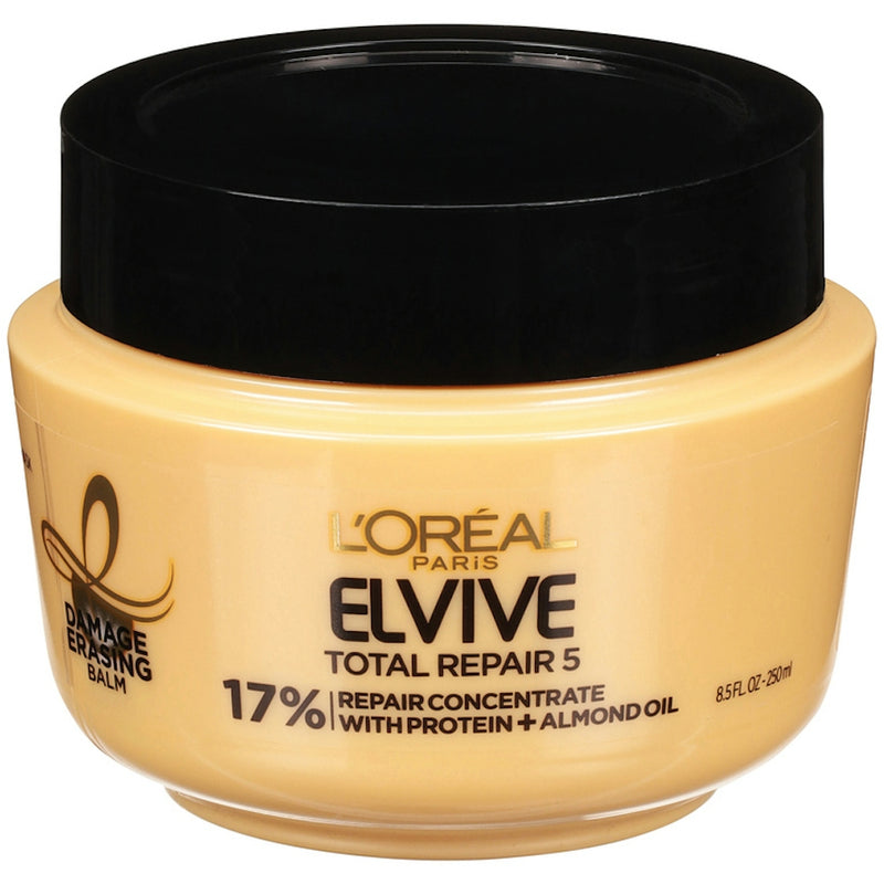L'Oreal L'Oreal Paris Elvive Total Hair Repair 5 Damage Erasing Balm 8.5 Fl Oz Hair Care Black