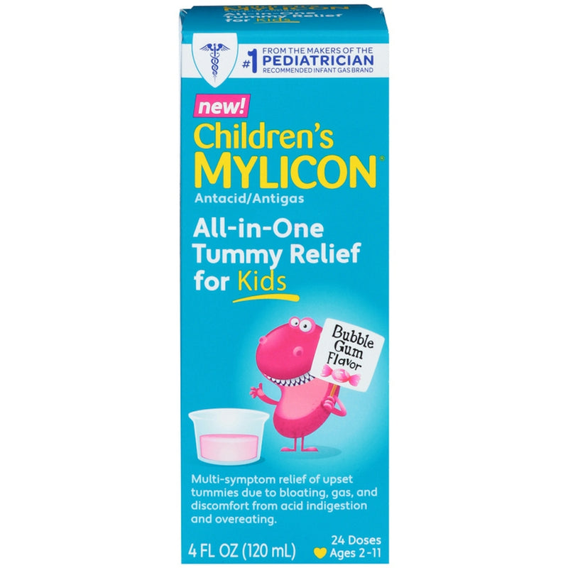 Mylicon Mylicon Bubble Gum Flavor All-in-One Tummy Relief For Kids - 4oz Medicine & Drugs Light Sea Green