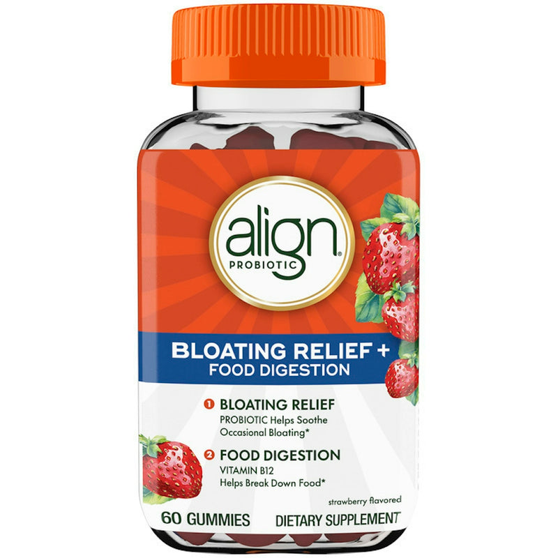 Align Align® Probiotic: Bloating Relief + Food Digestion (60 Gummies) Vitamins & Supplements White Smoke