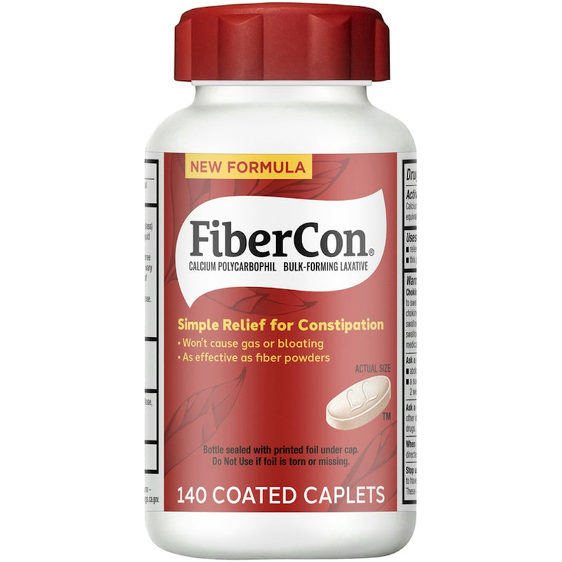 FiberCon FiberCon Therapy For Irregularity Caplets Health Care White Smoke