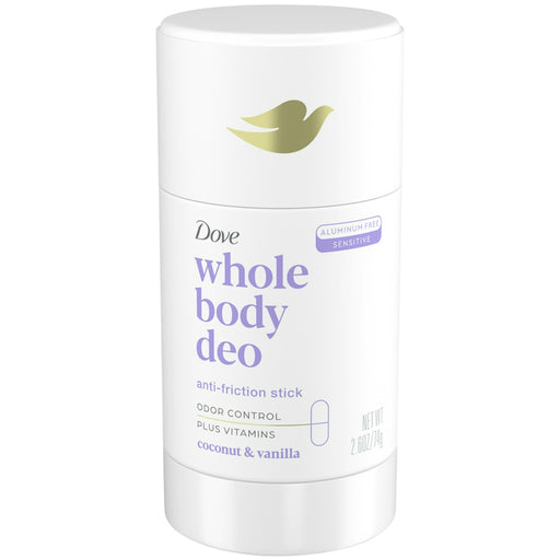 Dove Dove Whole Body Deodorant Stick, Coconut & Hydrating Vanilla, 2.6 oz - Aluminum-Free Deodorant White Smoke