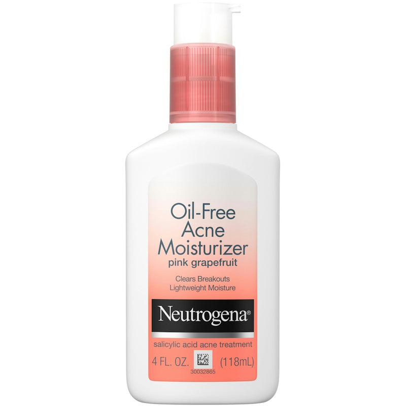 Neutrogena Neutrogena Oil-Free Acne Facial Moisturizer With Salicylic Acid, Pink Grapefruit, 4 Oz Personal Care White Smoke