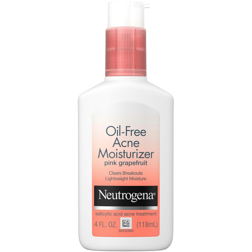 Neutrogena Neutrogena Oil-Free Acne Facial Moisturizer With Salicylic Acid, Pink Grapefruit, 4 Oz Personal Care White Smoke