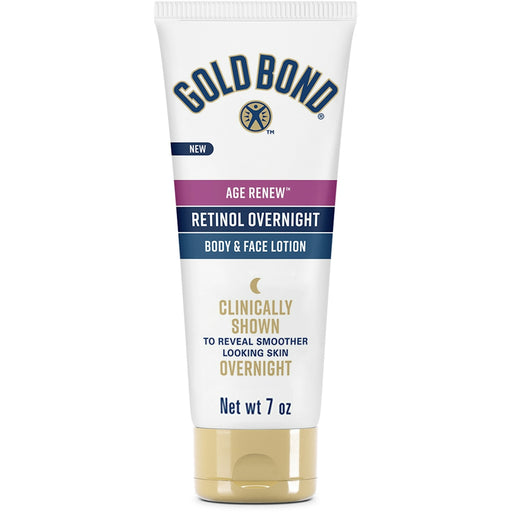 Gold Bond Gold Bond Age Renew Retinol Overnight Body & Face Lotion - 7 Oz Lotion & Moisturizer White Smoke