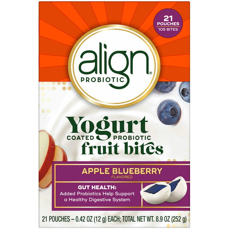 Align Align® Probiotic Yogurt Coated Fruit Bites – 21 Pouches Yogurt White Smoke