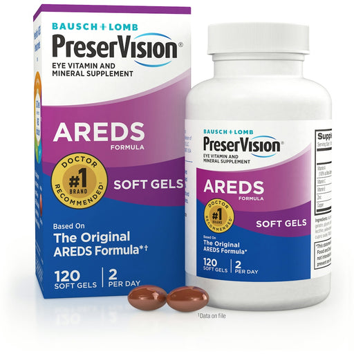 PreserVision PreserVision Eye Vitamin & Mineral Supplement, AREDS Formula, Soft Gels Vitamins & Supplements White Smoke