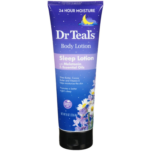 Dr Teal's Dr Teal's Sleep Body Lotion Melatonin Essential Oils 226.8 G Lotion & Moisturizer White Smoke