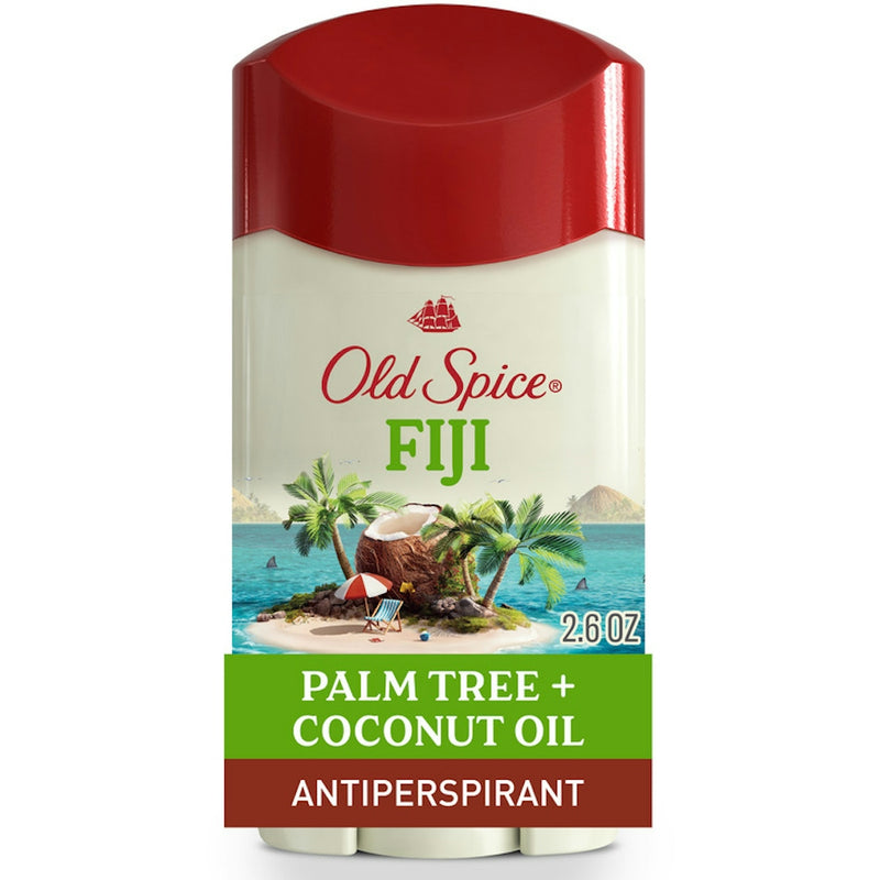 Old Spice Old Spice Fresher Collection Invisible Solid Antiperspirant Deodorant Fiji With Palm Tree Scent Deodorant Dark Red