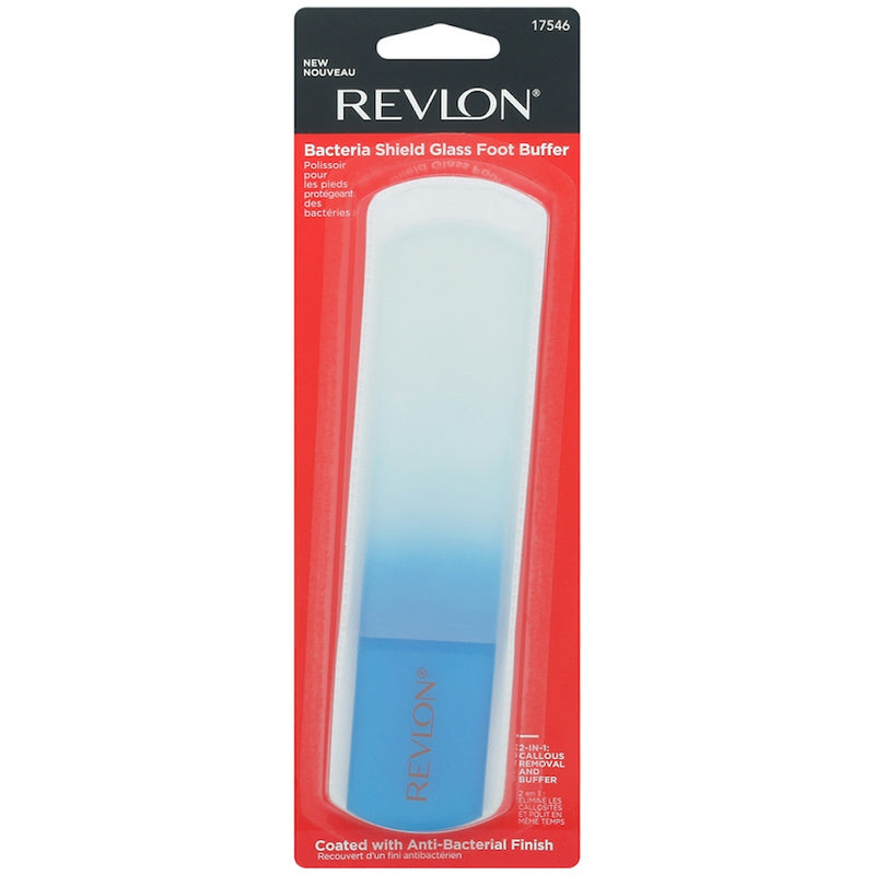 Revlon Revlon Bacteria Shield Glass Foot Buffer Skin Care Light Gray