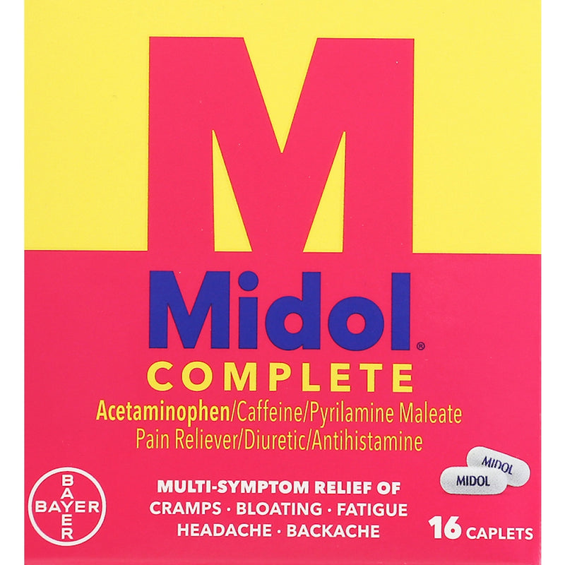 Midol Midol® Complete Multi-Symptom Relief – 16 Count Box Health & Beauty Tomato