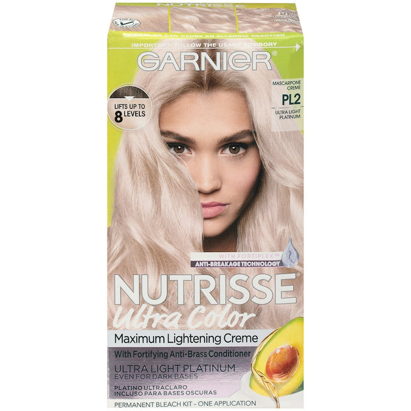 Garnier Garnier Nutrisse Nourishing Hair Color Creme PL2 Mascarpone Hair Color Gray