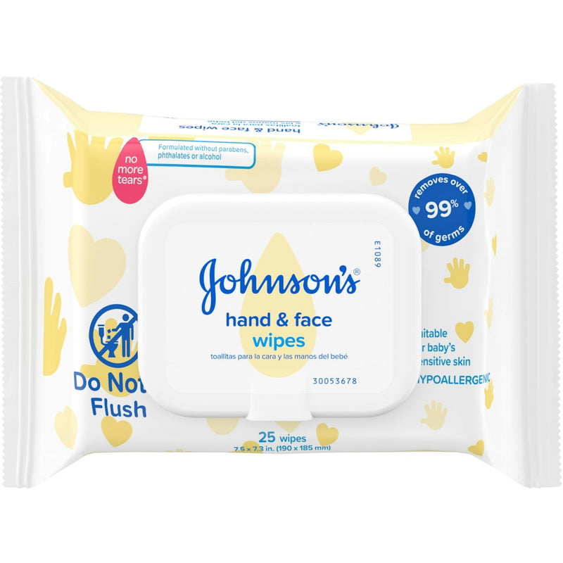 Johnson's Baby Johnson's Baby Disposable Hand & Face Cleansing Wipes Hand Sanitizers & Wipes White Smoke