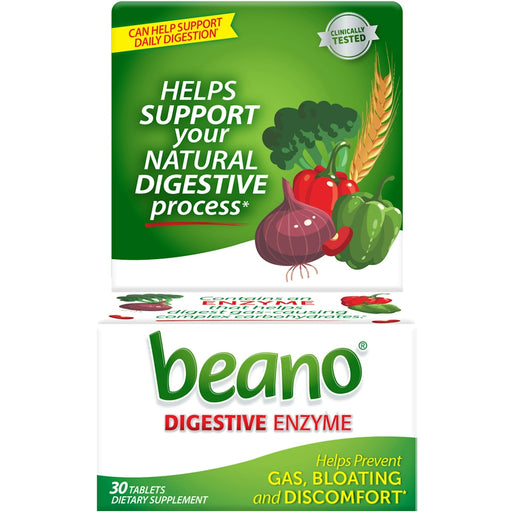 Beano Beano Ultra Gas Prevention Tablets – Natural Enzyme Formula, 30 Count Vitamins & Supplements White Smoke