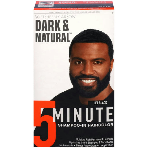 SoftSheen Carson SoftSheen-CarSon Dark And Natural Men'S 5 Minute Hair Color 3, Jet Black Shampoo White Smoke Default Title