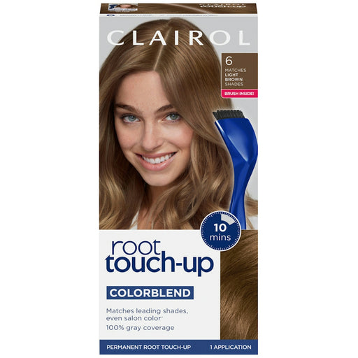 Clairol Clairol Nice N Easy Root Touch Up Permanent Hair Color, 6 Light Brown Hair Color Dark Olive Green