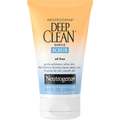 Neutrogena Neutrogena Deep Clean Gentle Daily Facial Scrub, Oil Free Cleanser 4.2 Fl. Oz Scrubs White Smoke