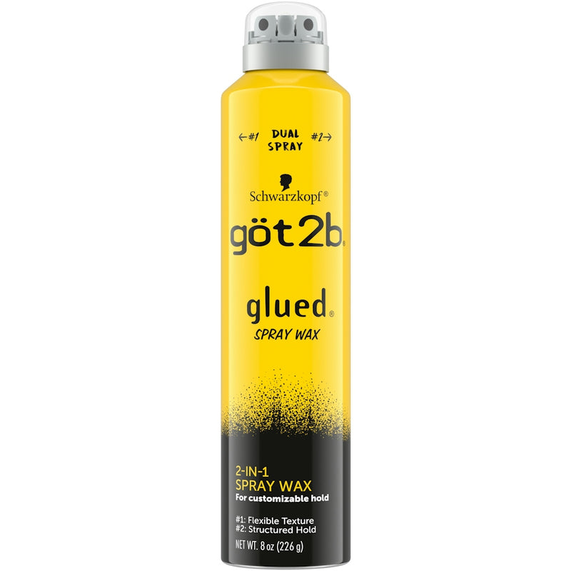 Got2b Got2b Glued Spray Wax With 2-in-1 Dual Nozzle, 8 Oz Hair Care Light Goldenrod