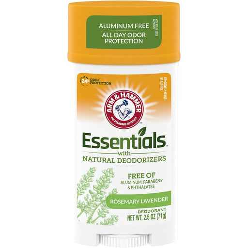 Arm & Hammer Arm & Hammer Essentials Fresh Rosemary Lavender Natural Deodorant Wide Stick, 2.5 Oz Deodorant & Anti-Perspirant White Smoke