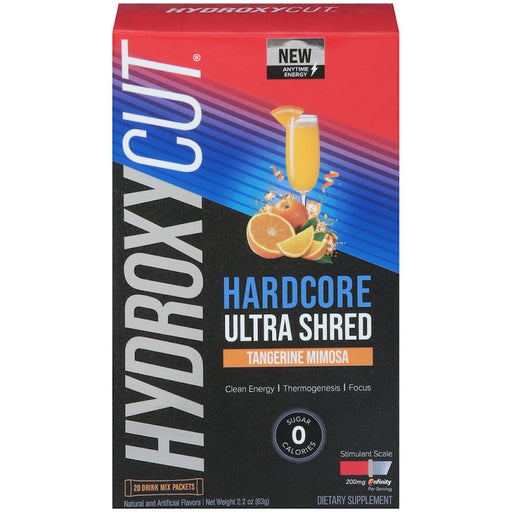 Hydroxycut Hydroxycut® Hardcore Ultra Shred – Weight Loss Drink Sticks Powdered Beverage Mixes Dark Slate Gray