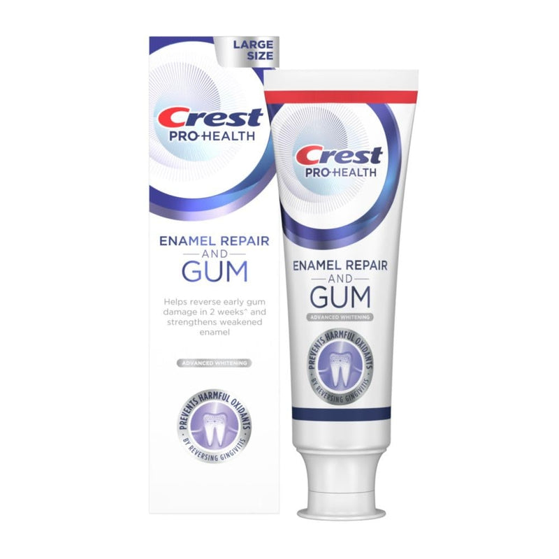 Crest Crest Toothpaste, Enamel Repair And Gum, Advanced Whitening, Large Size 4.8 Oz Toothpaste White Smoke