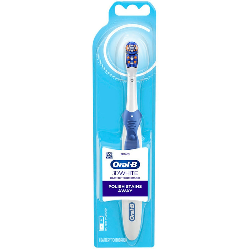 Oral-B Oral-B 3D White Battery Power Electric Toothbrush, 1 Count, Colors May Vary Toothbrushes Medium Turquoise