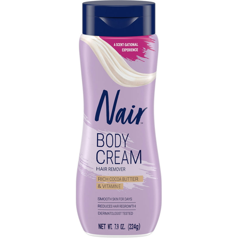Nair Nair Rich Cocoa Butter & Vitamin E Hair Remover Body Cream, 7.9 Oz Personal Care Gray
