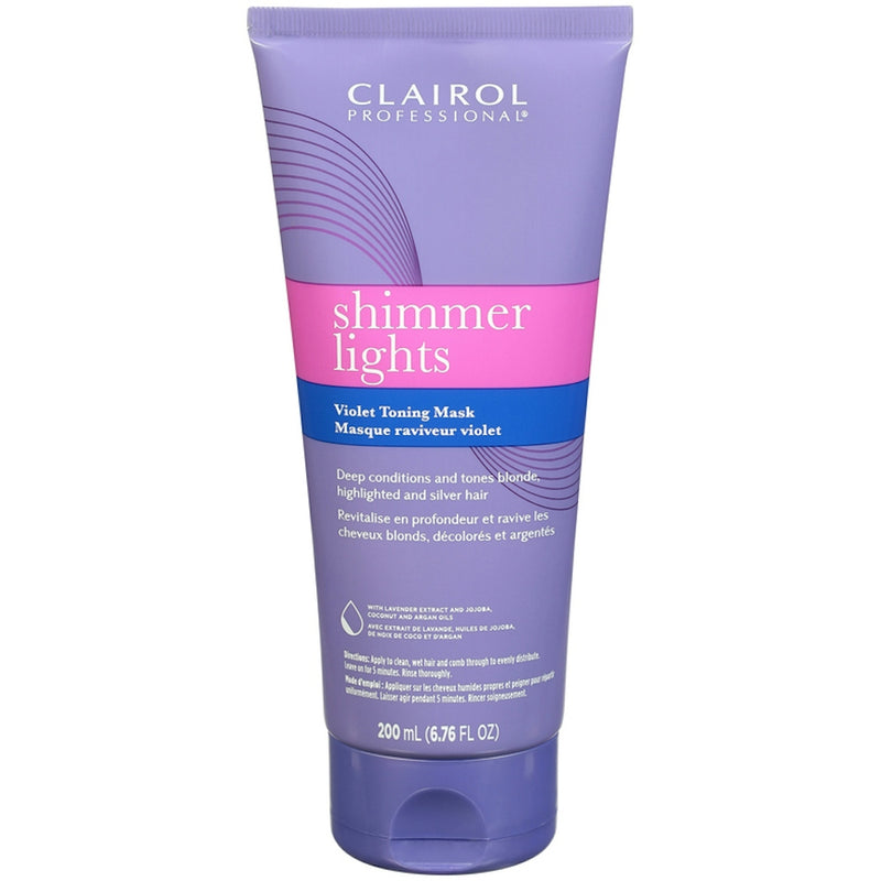 Clairol Professional Clairol Professional Violet Toning Mask, Shimmer Lights Masks White Smoke