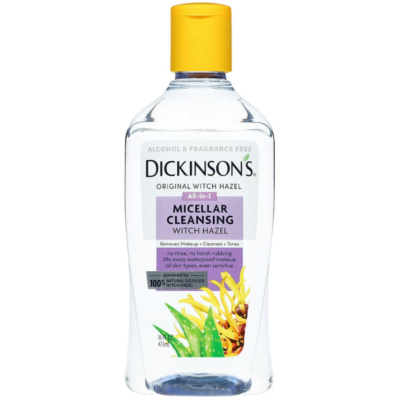 Dickinson's Dickinson's Micellar Witch Hazel Makeup Remover With Aloe, 16 Oz Makeup Removers White Smoke