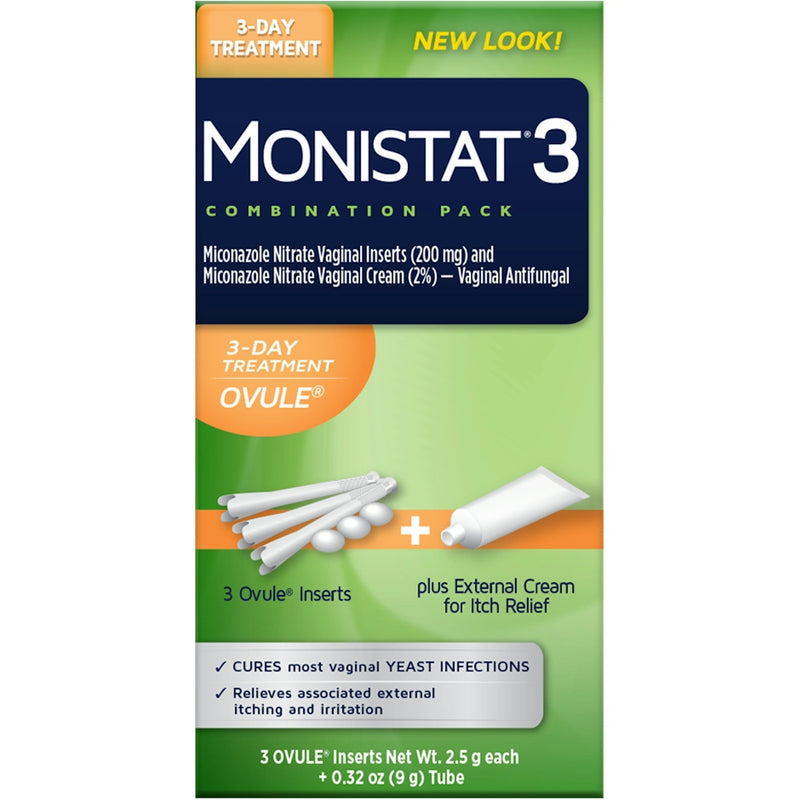Monistat Monistat 3 Day Treatment Combo Ovule And Cream Personal Care Dark Khaki