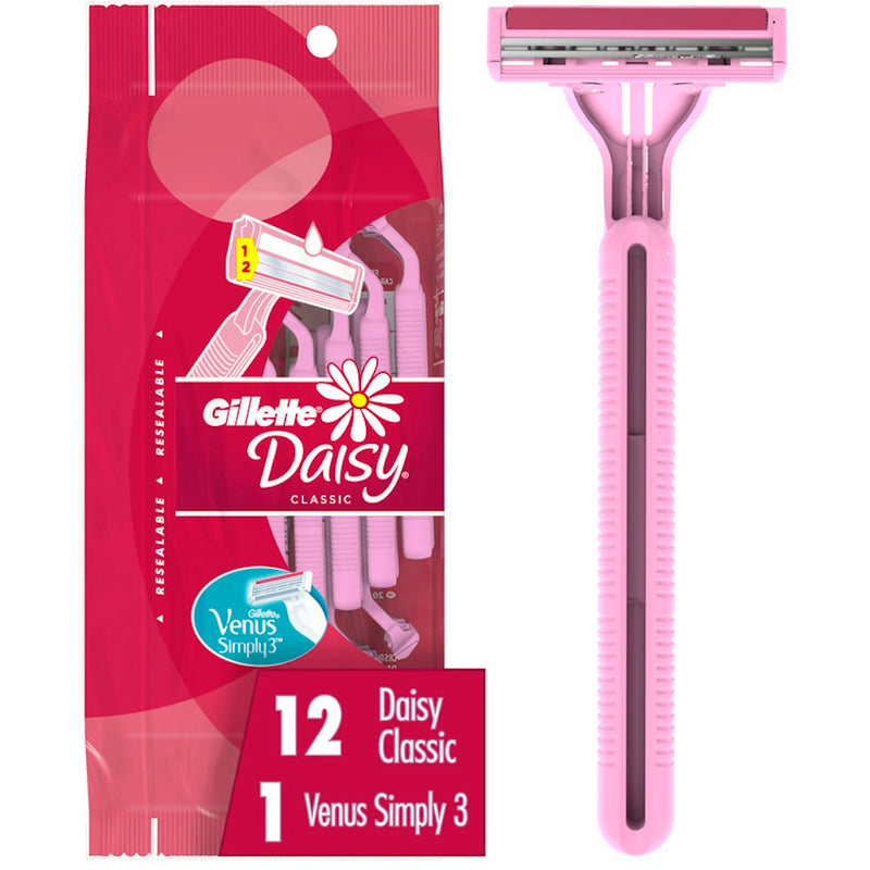 Gillette Gillette Daisy Classic +1 Simply Venus Disposable Razors Razores White Smoke