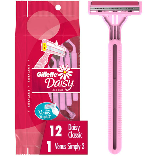 Gillette Gillette Daisy Classic +1 Simply Venus Disposable Razors Razores White Smoke
