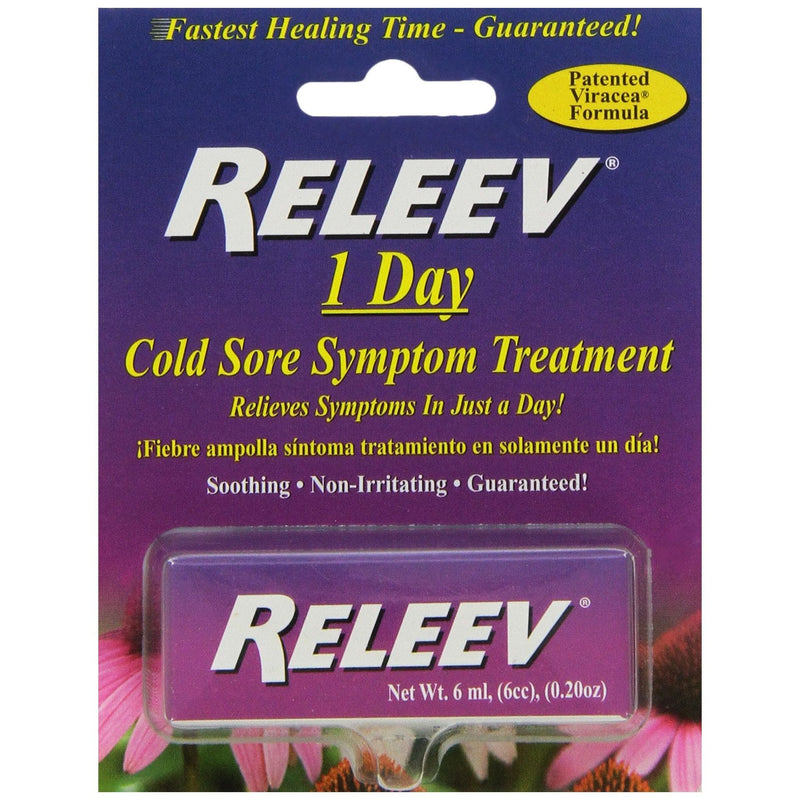 Releev Releev 1 Day Cold Sore Symptom Treatment 6 mL Health & Beauty Dark Slate Gray