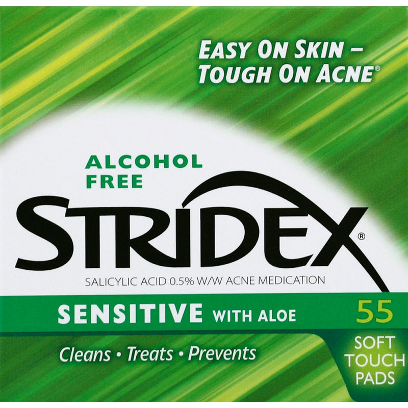 Stridex Stridex Acne Medication, Sensitive, With Aloe, Soft Touch Pads Acne Medication White Smoke