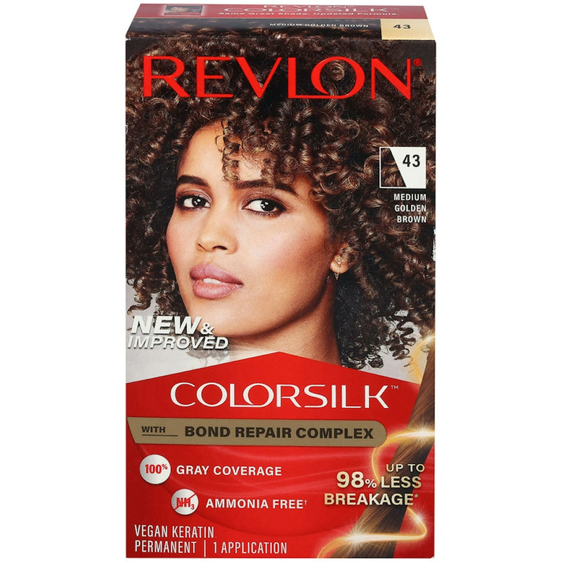 Revlon Revlon Colorsilk Permanent Hair Color - Medium Golden Brown Hair Color Dark Slate Gray