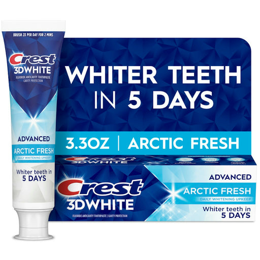 Crest Crest 3D White Advanced Teeth Whitening Arctic Fresh Toothpaste - 3.3oz Toothpaste White Smoke
