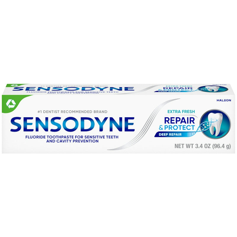 Sensodyne Sensodyne Repair & Protect Extra Fresh Fluoride Toothpaste For Sensitive Teeth, 3.4 Ounce Toothpaste White Smoke