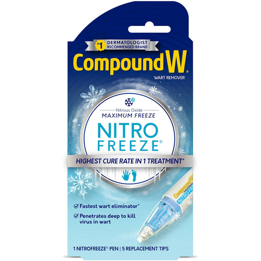 Compound W Compound W Nitro Freeze Wart Removal System Wart Removers White Smoke