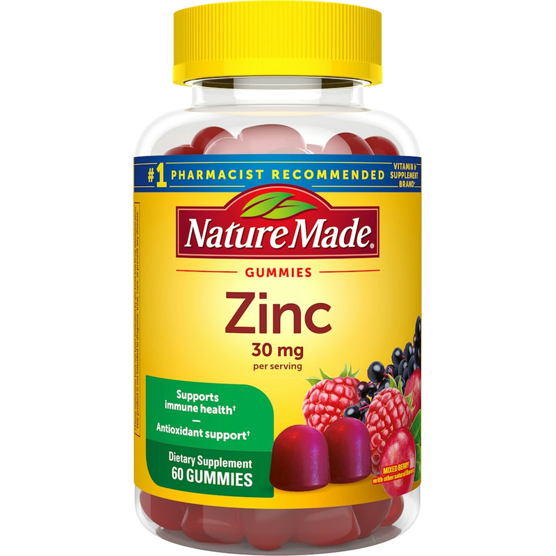 Nature Made NM Zinc Cw 30 Mg 60 Gmm Vitamins & Supplements White Smoke