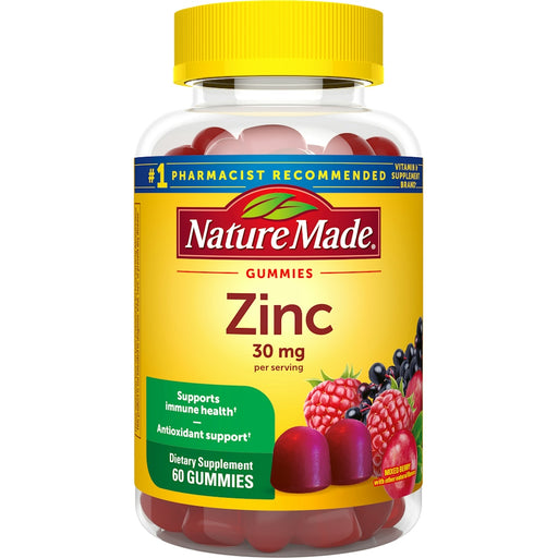 Nature Made NM Zinc Cw 30 Mg 60 Gmm Vitamins & Supplements White Smoke