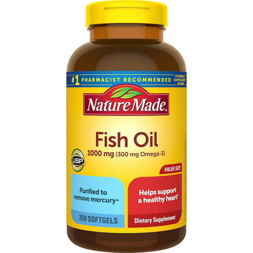 Nature Made Nature Made Fish Oil 1000 Mg Softgels Vitamins & Supplements White Smoke