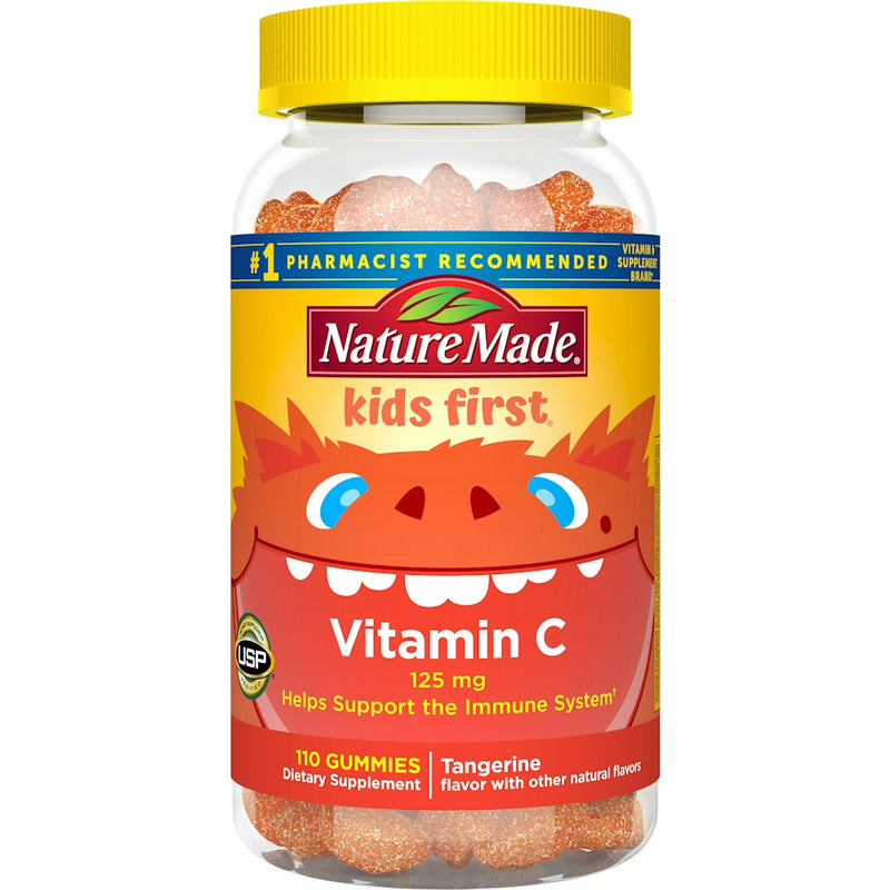 Nature Made Nature Made Kids First Vitamin C Gummies For Immune Support - Tangerine - 110ct Vitamins & Supplements White Smoke
