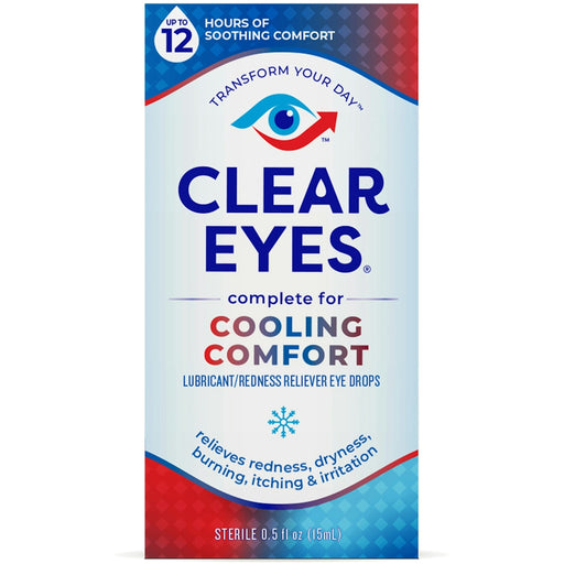 Clear Eyes Clear Eyes Cooling Comfort Redness Relief  Eye  Relief Drops, 0.5  Oz Eye Drops & Lubricants Lavender