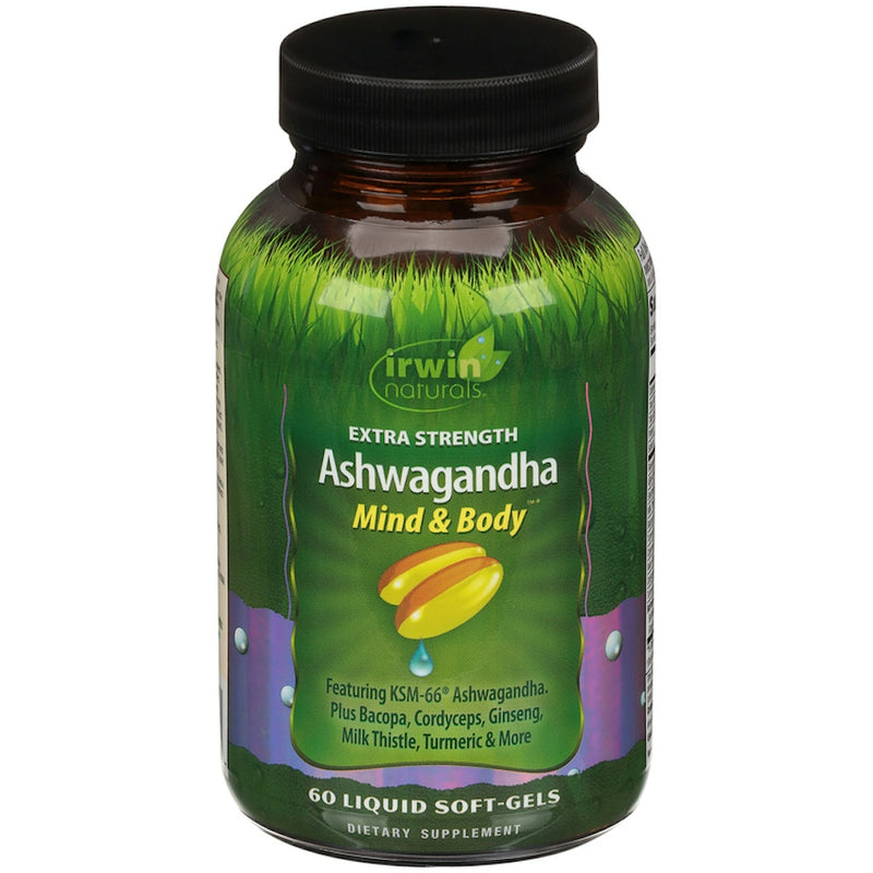 Irwin Naturals Ashwagandha Mind /Body GC 60 Essfg Vitamins & Supplements White Smoke