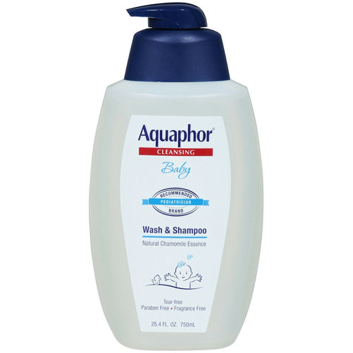 Aquaphor Aquaphor Baby Wash & Shampoo Pump, 29.5 Fl Oz Shampoo White Smoke