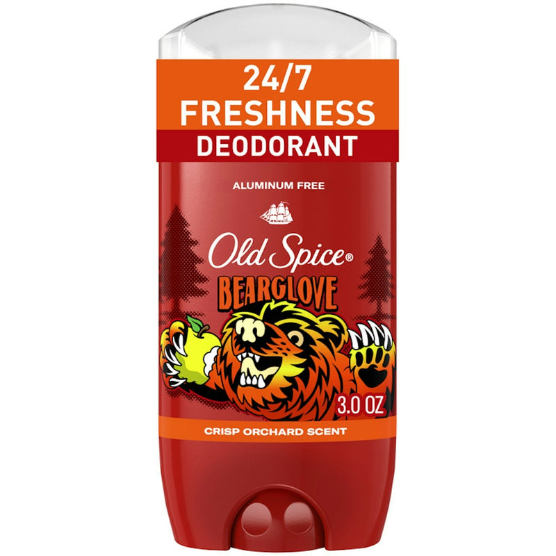 Old Spice Old Spice Wild Collection Aluminum Free Deodorant For Men, Bearglove, 3.0 Oz Deodorant Brown